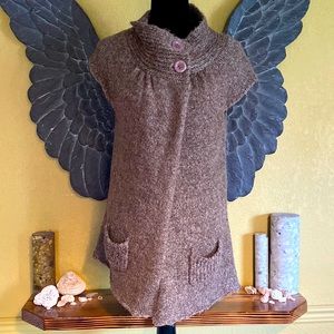 BCBG MazAzria Knit Cape Style Vest